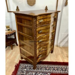 English Style Teakwood Chest Of Drawers Size L36″xD24″xH48″