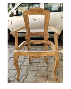 wooden arm chair