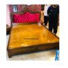 wooden bed