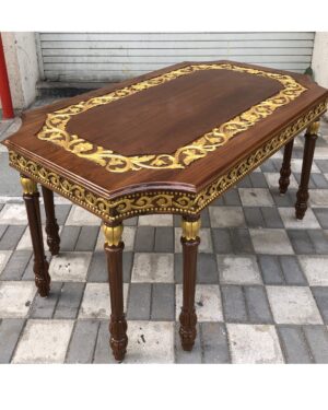 Handcarved Teakwood Table