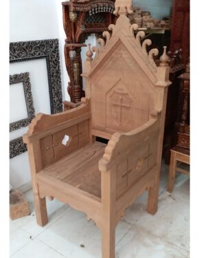 wooden arm chair