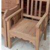 wooden arm chair