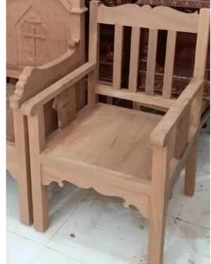 wooden arm chair