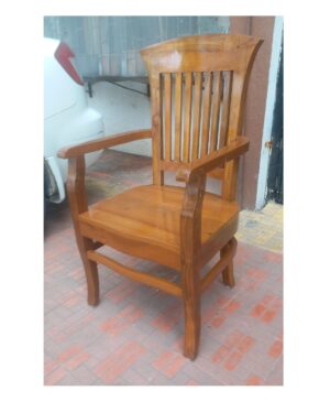 wooden arm chair