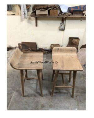 wooden bar chair