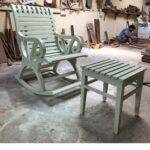 rocking chair with ottoman