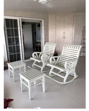 rocking chair with ottoman