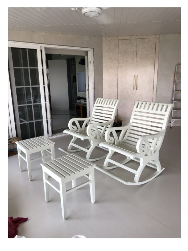 rocking chair with ottoman