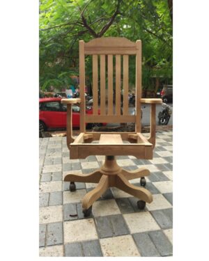 wooden arm chair