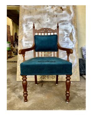 wooden arm chair