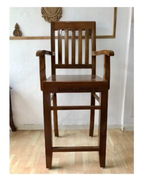wooden arm chair