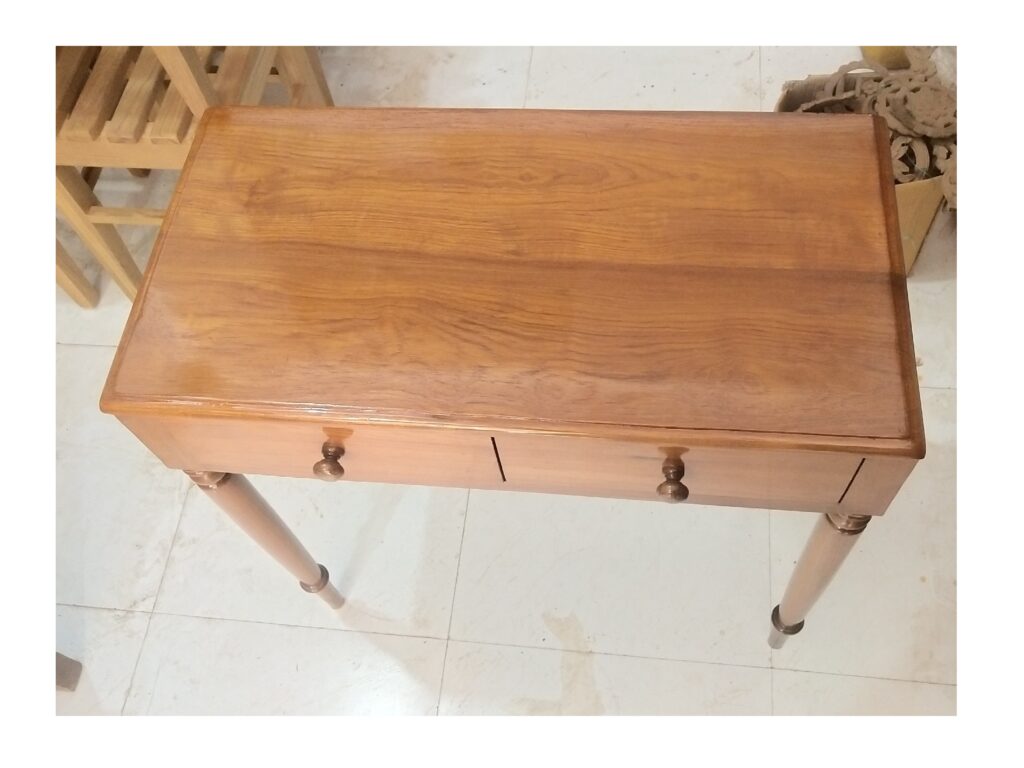 wooden console table