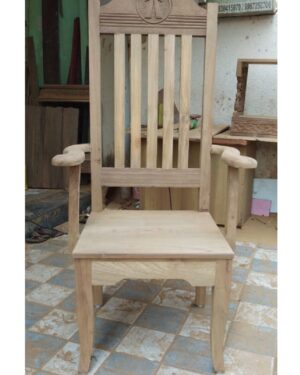 wooden arm chair