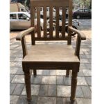 wooden arm chair