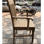 wooden arm chair