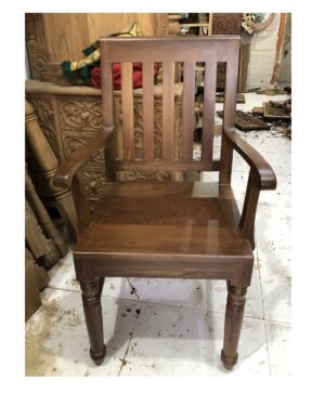 wooden arm chair