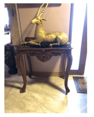 wooden console table