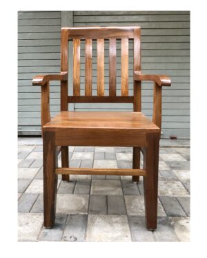 wooden arm chair