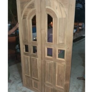 American Style Designer Wooden Door 6ftX3ft (Double Safety Door)