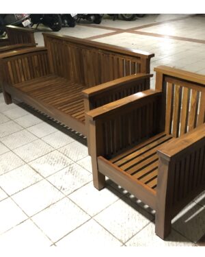 Modern Style Handcrafted Teakwood Sofa Set