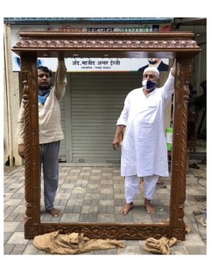 wooden mirror frame