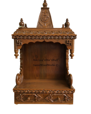 teak wood home temple