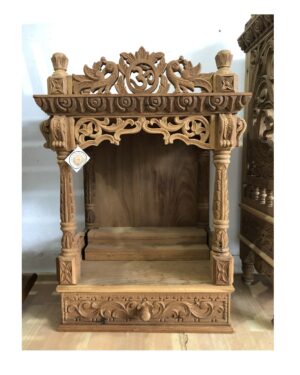 teak wood home temple