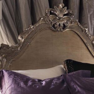 French Style Designed Handcarved Teakwood Queen Size Bed