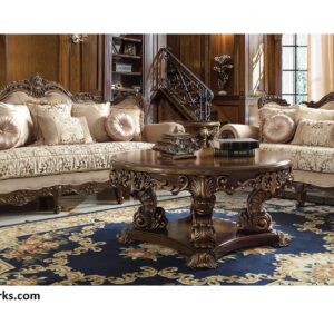 Beautiful Designer Royal Handcarved Teakwood Sofa Set 3+2+1