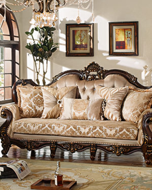 Designer Royal Handcarved Teakwood Sofa Set