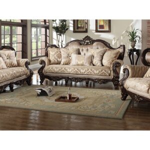 Designer Royal Handcarved Teakwood Sofa Set 3+2+1