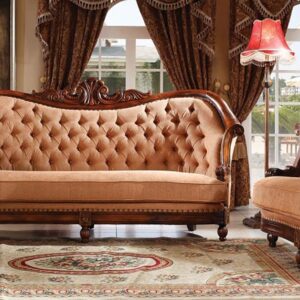 Designer Antique Royal Handcarved Teakwood Sofa Set 3+2+1+1