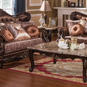 Classical Stylish Designer Royal Handcarved Teakwood Sofa Set 3+2+1