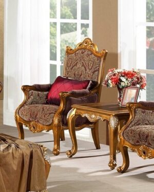 Handcarved Classical Indian Designer Teakwood Sofa Set