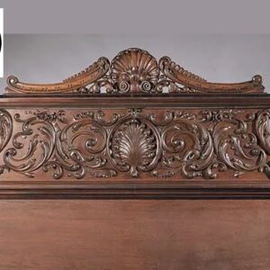 Corbell Designed Royal Antique Handcarved Teakwood King Size Bed