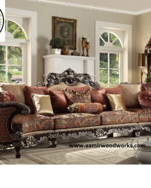 Heritage Teakwood Sofa Set – Classic Carved Royal Style