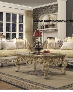 Royal Elegance Luxury Hand-Carved Royal Sofa Set
