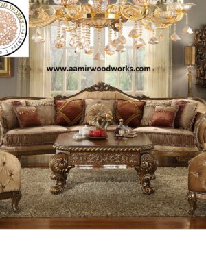 European-Inspired Sofa Set – Premium Villa Furniture Collection