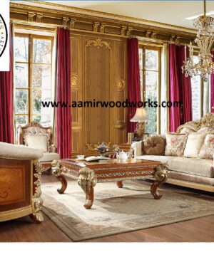 Imperial Gold Handcrafted Luxury Sofa Set
