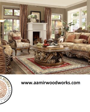 Grand Royale Hand-Carved Luxury Sofa Set