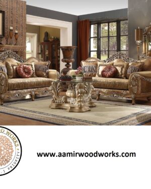 Premium 6-Seater Sofa Set – Handcrafted Villa Furniture