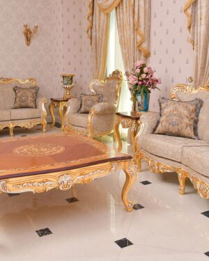 Ultra-Luxury Sofa Set – Handcarved Teakwood Grandeur