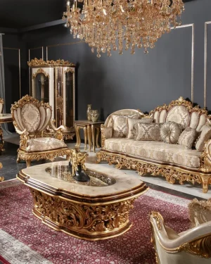A Navi Mumbai Royal Handcrafted Luxury Sofa Set