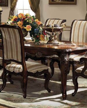 Timeless Teakwood Dining Set – Bespoke Handcrafted Detailing
