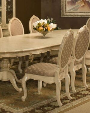 Italian-Inspired Handcarved Teak Dining Set – Premium Finish