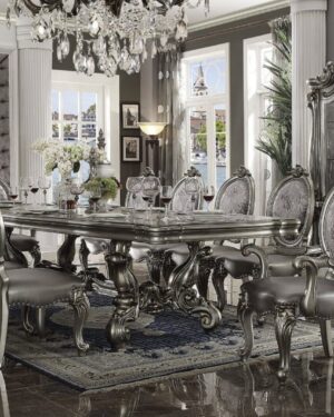 Royal Heritage Dining Set – Handcarved Teakwood Luxury