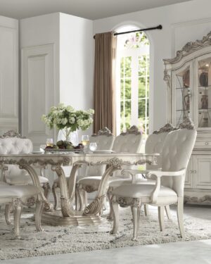 Handcarved Teak Dining Table Set – Ultra Premium Collection