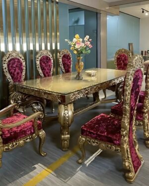 Luxury Dining Set with Chairs – Bespoke Villa Interiors