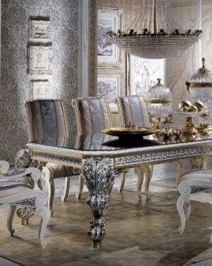 Premium 8-Seater Dining Table – Handcarved Teakwood Masterpiece