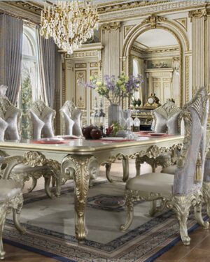 Bespoke Dining Table Set – Crafted for Elite Villas